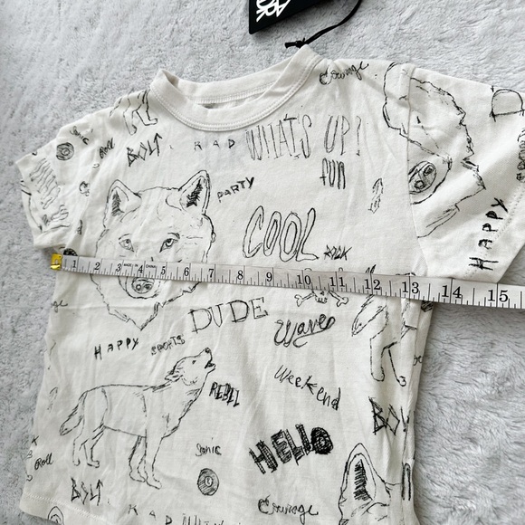 NWT- CHASER Boys Sketch Wolf Cool Dude Tee Shirt - Picture 6 of 7